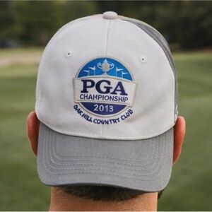 PGA Championship 2013 Oak Hill‎ White Adjustable Golf Hat NEW NWT